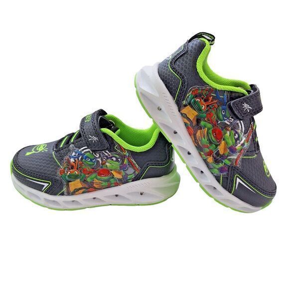 TMNT Teenage Mutant‎ Ninja Turtles Boys Sneakers Toddlers Size 7 Light-up Shoes - Picture 2 of 16